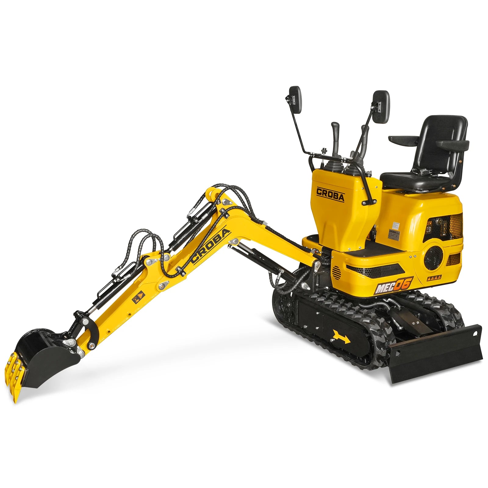 Mini Compact Excavator Loncin 300cc 9hp Engine, 43.3" Max. Digging Depth, 1510 LBS Operating Weight, MEC06