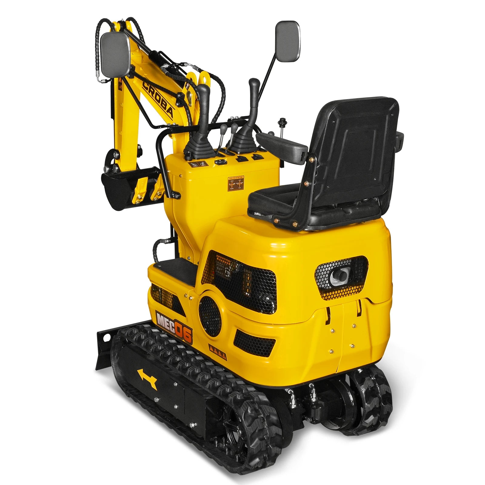 Mini Compact Excavator Loncin 300cc 9hp Engine, 43.3" Max. Digging Depth, 1510 LBS Operating Weight, MEC06