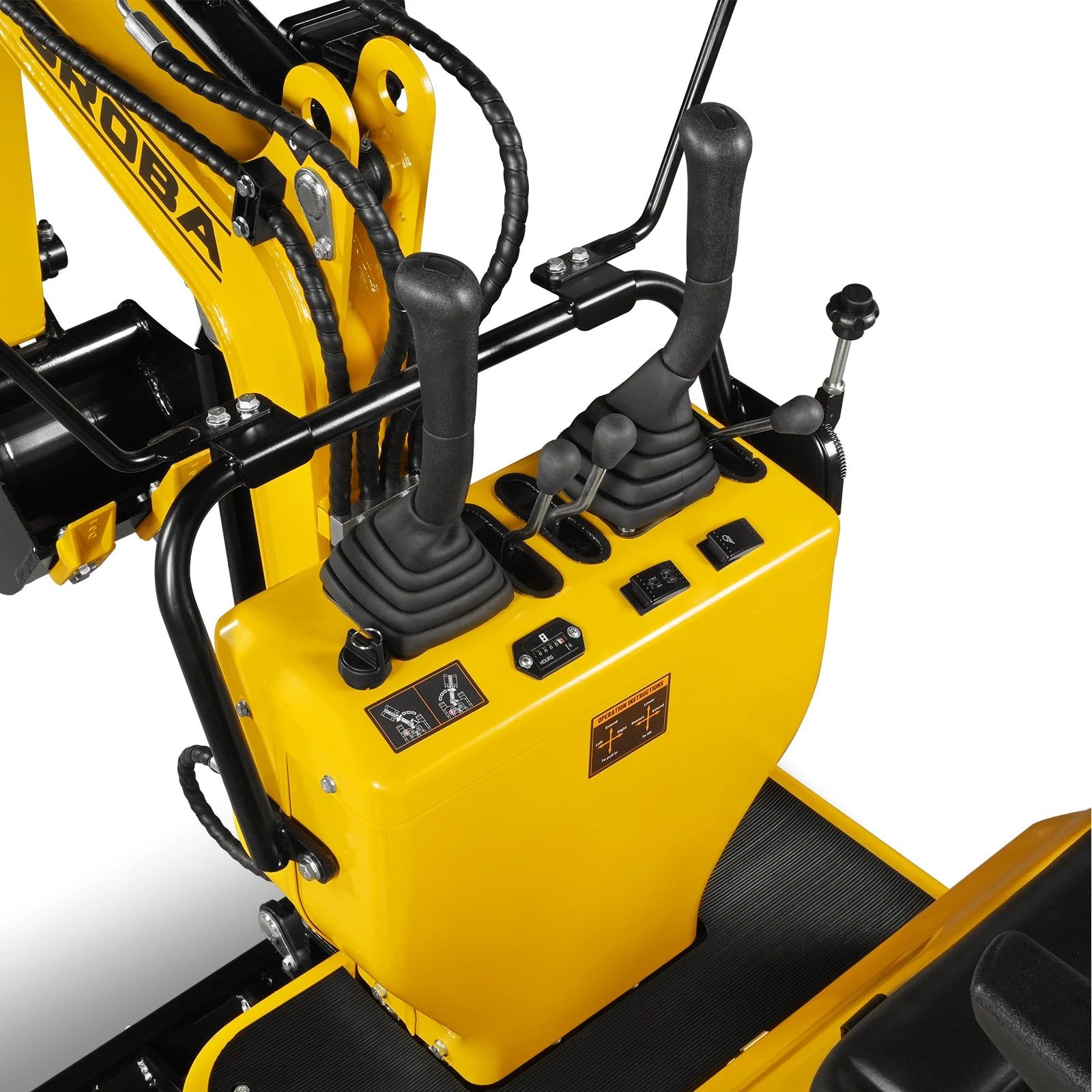 Mini Compact Excavator Loncin 300cc 9hp Engine, 43.3" Max. Digging Depth, 1510 LBS Operating Weight, MEC06