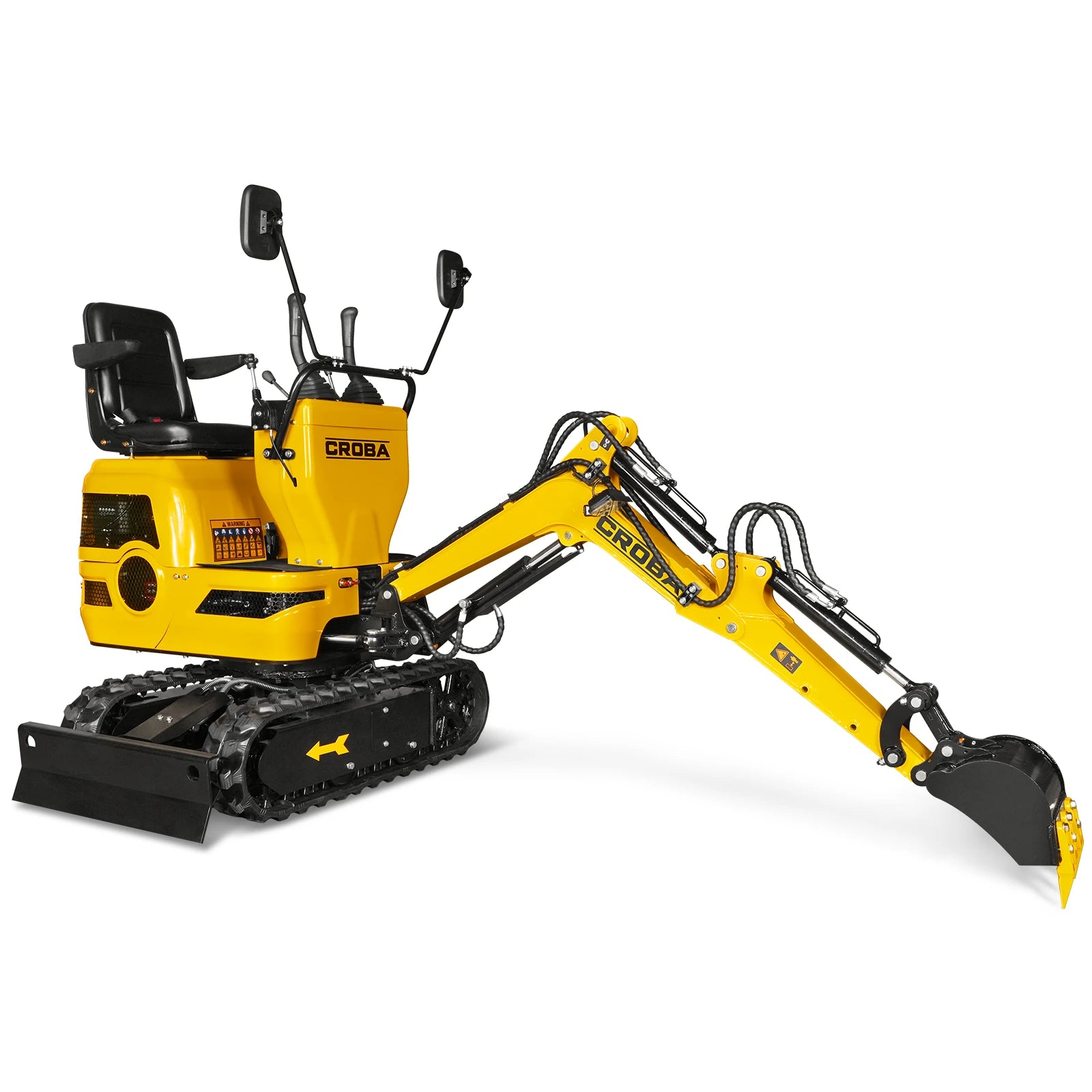 Mini Compact Excavator Loncin 300cc 9hp Engine, 43.3" Max. Digging Depth, 1510 LBS Operating Weight, MEC06