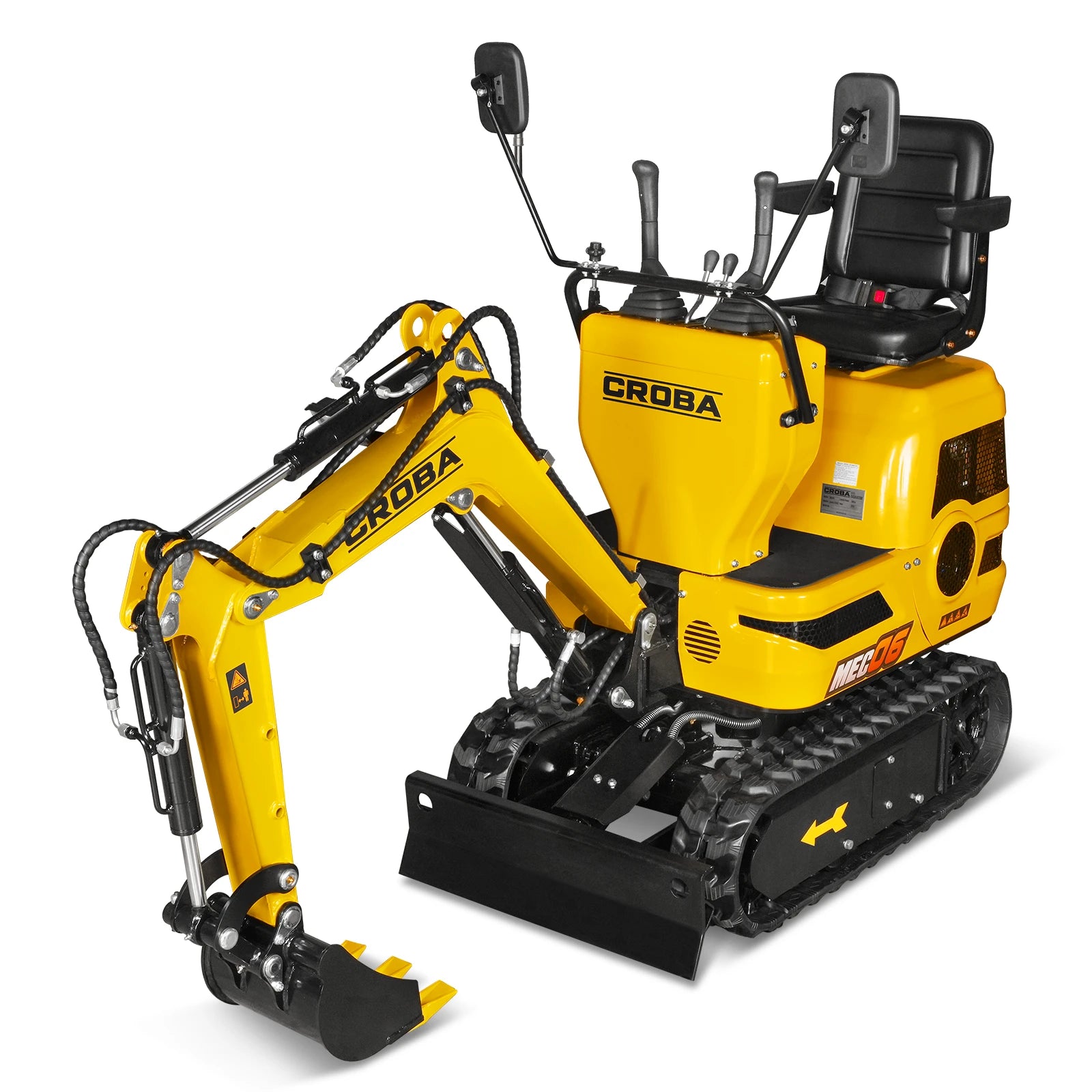 Mini Compact Excavator Loncin 300cc 9hp Engine, 43.3" Max. Digging Depth, 1510 LBS Operating Weight, MEC06