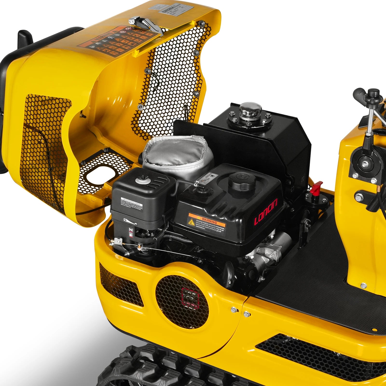 Mini Compact Excavator Loncin 300cc 9hp Engine, 43.3" Max. Digging Depth, 1510 LBS Operating Weight, MEC06