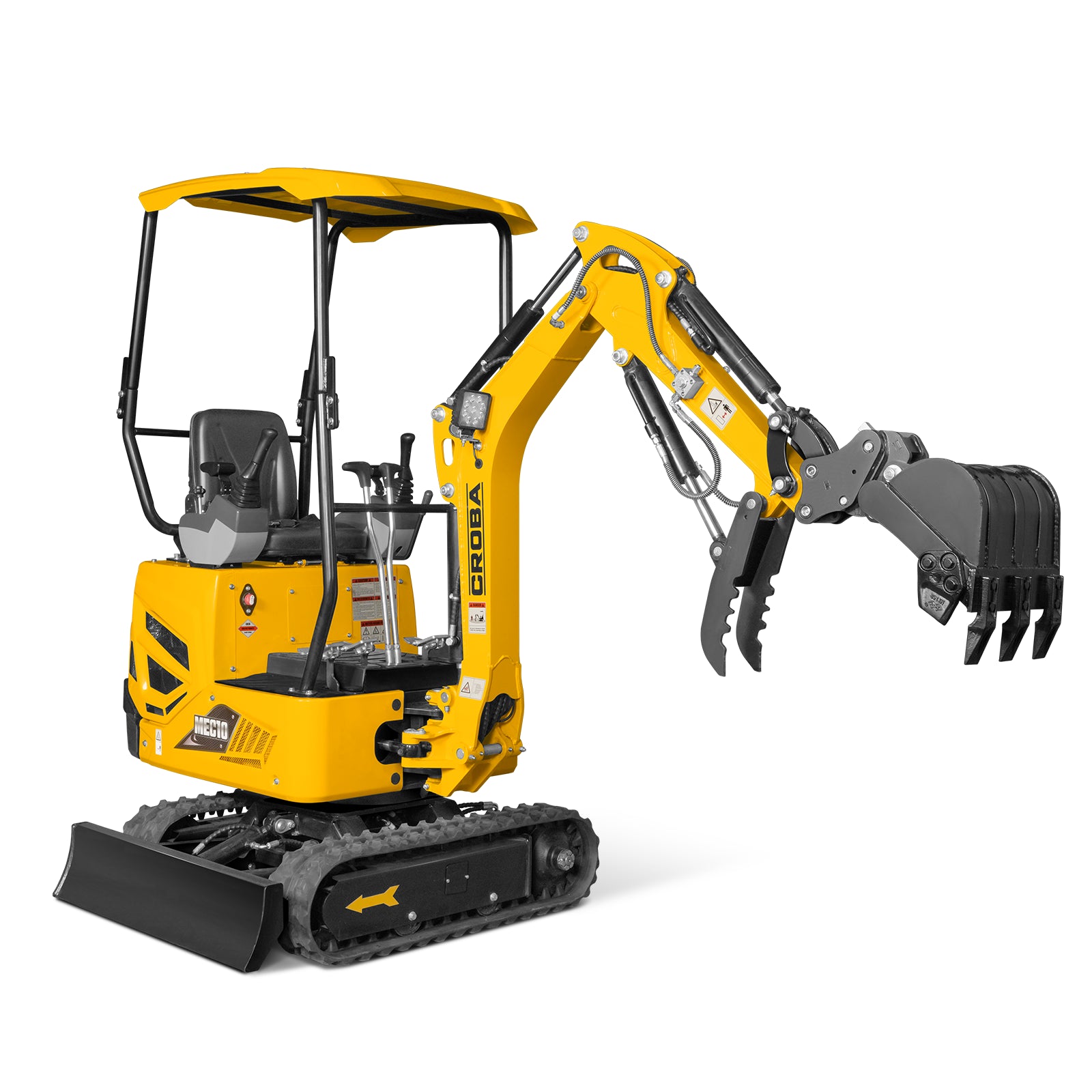 Mini Compact Excavator B&S VANGUARD 408cc 14hp Engine, 65.7” Max. Digging Depth, 2370 LBS Operating Weight, MEC10