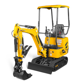 Mini Compact Excavator B&S VANGUARD 408cc 14hp Engine, 65.7” Max. Digging Depth, 2370 LBS Operating Weight, MEC10