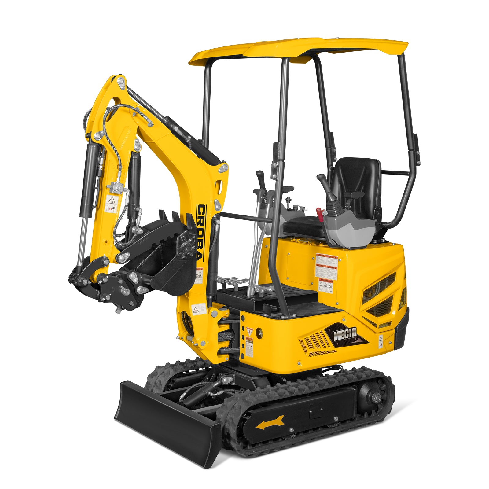 Mini Compact Excavator B&S VANGUARD 408cc 14hp Engine, 65.7” Max. Digging Depth, 2370 LBS Operating Weight, MEC10