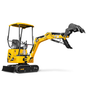 Mini Compact Excavator B&S VANGUARD 408cc 14hp Engine, 65.7” Max. Digging Depth, 2370 LBS Operating Weight, MEC10