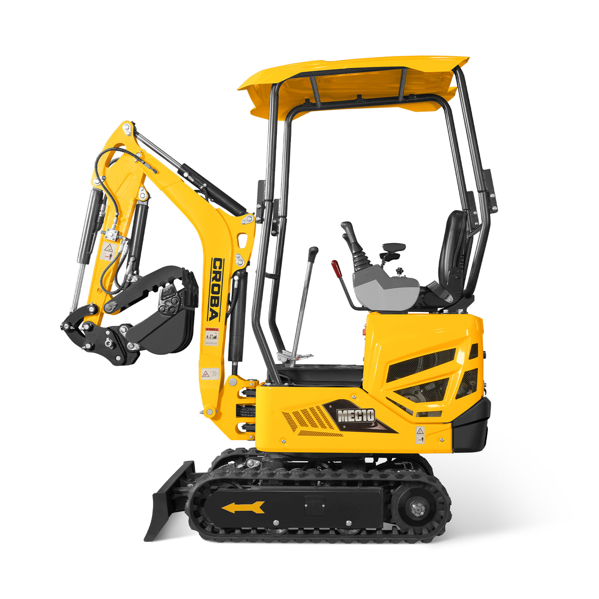 Mini Compact Excavator B&S VANGUARD 408cc 14hp Engine, 65.7” Max. Digging Depth, 2370 LBS Operating Weight, MEC10