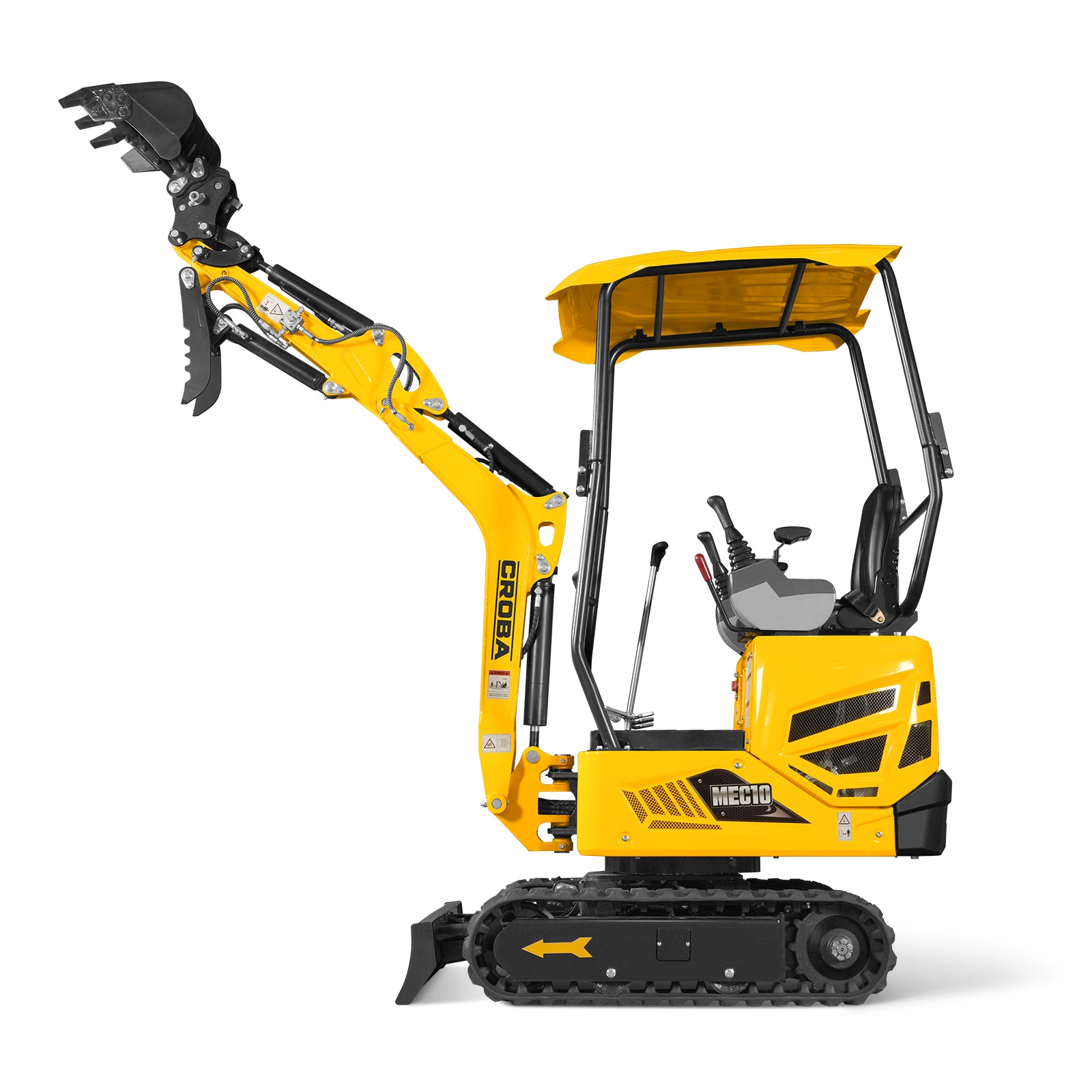 Mini Compact Excavator B&S VANGUARD 408cc 14hp Engine, 65.7” Max. Digging Depth, 2370 LBS Operating Weight, MEC10