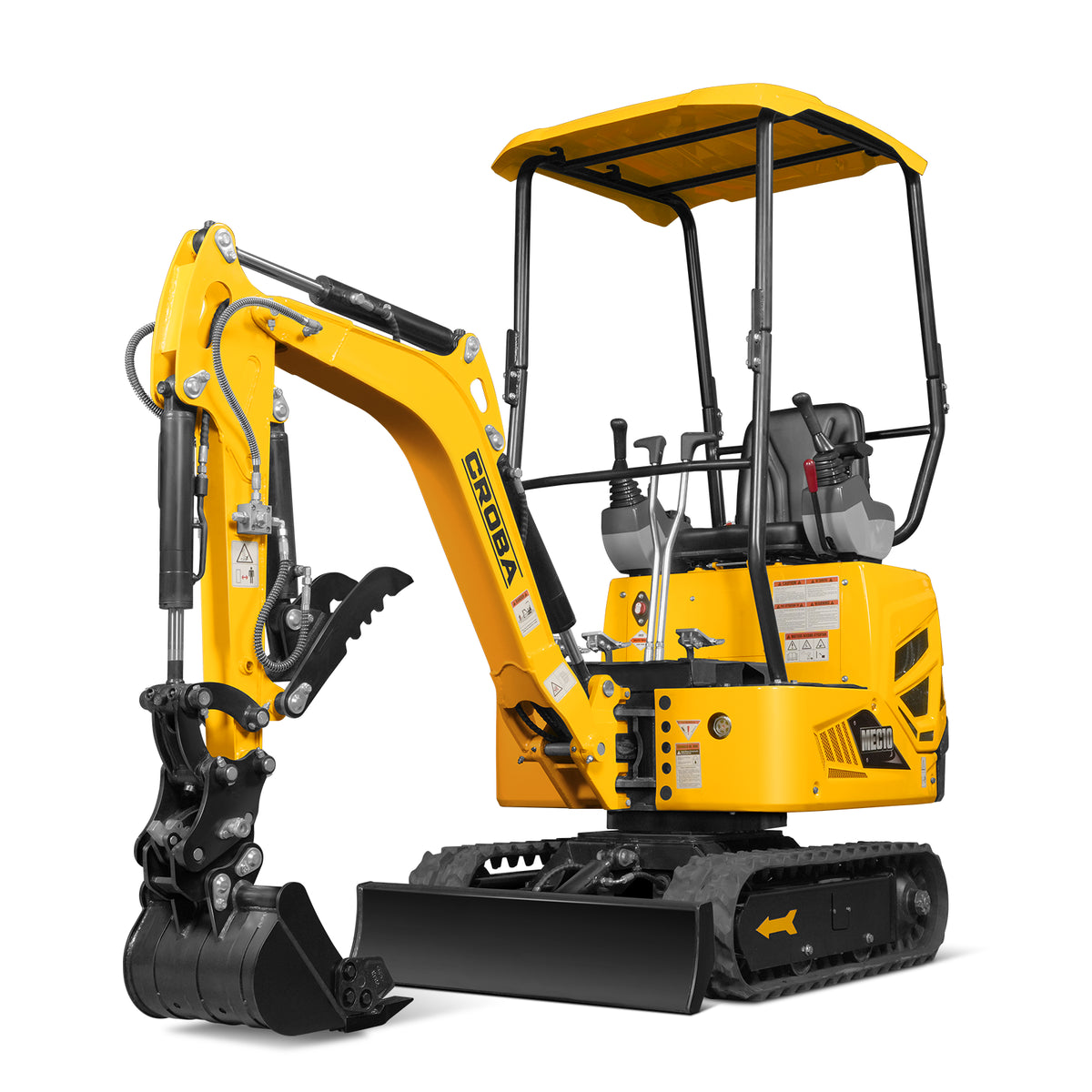 Mini Compact Excavator B&S VANGUARD 408cc 14hp Engine, 65.7” Max. Digging Depth, 2370 LBS Operating Weight, MEC10