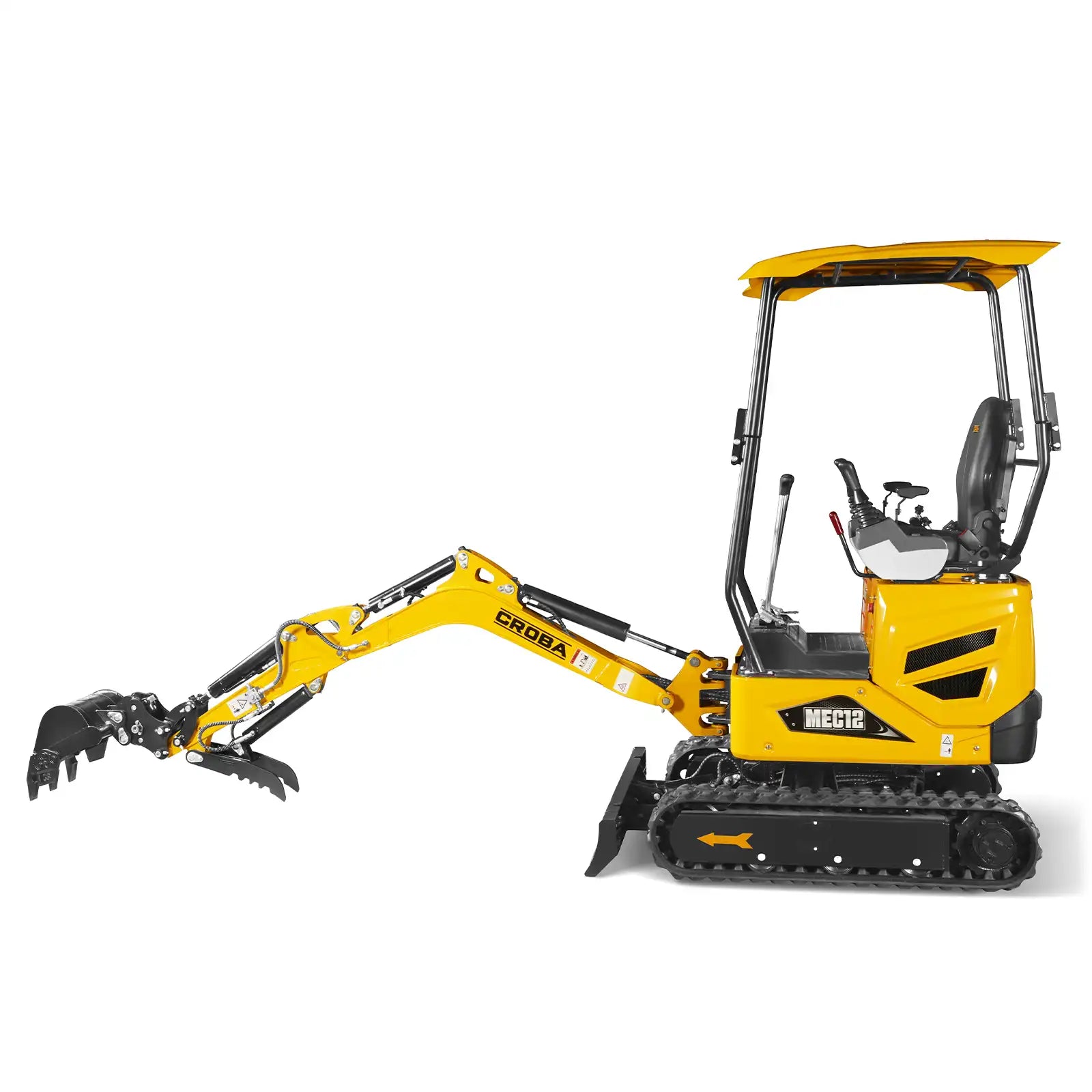 Mini Compact Excavator Kubota D722 Engine, 65.7” Max. Digging Depth, 2700 LBS Operating Weight, MEC12