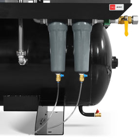 20HP Combined Rotary Screw Air Compressor with Dryer & 105-Gal ASME Tank | 78 CFM, 116 PSI, 230V 3-Phase – Industrial Grade