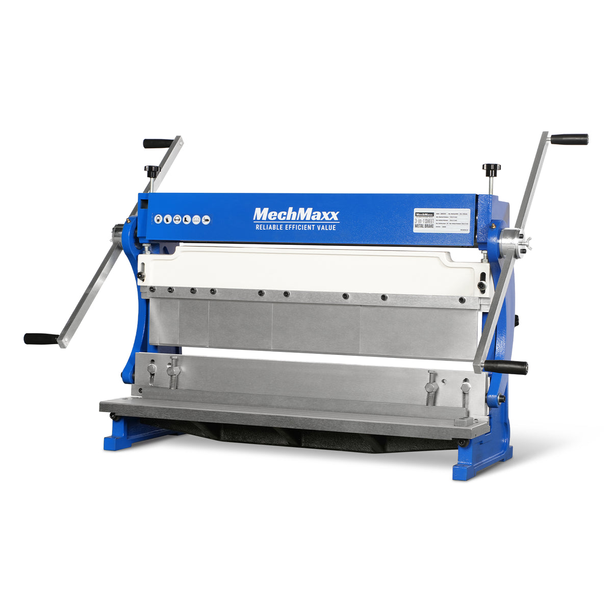 30-inch 3-in-1 Pan and Box Brake – Slip Roll, Shear, Bending Machine for Sheet Metal, 20 Gauge Mild Steel, Adjustable Fingers, Heavy Duty, Metalworking, Fabrication, Rolling, Bending