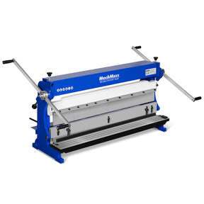 40-inch 3-in-1 Pan and Box Brake – Slip Roll, Shear, Bending Machine for Sheet Metal, 20 Gauge Mild Steel, Adjustable Fingers, Heavy Duty, Metalworking, Fabrication, Rolling, Bending