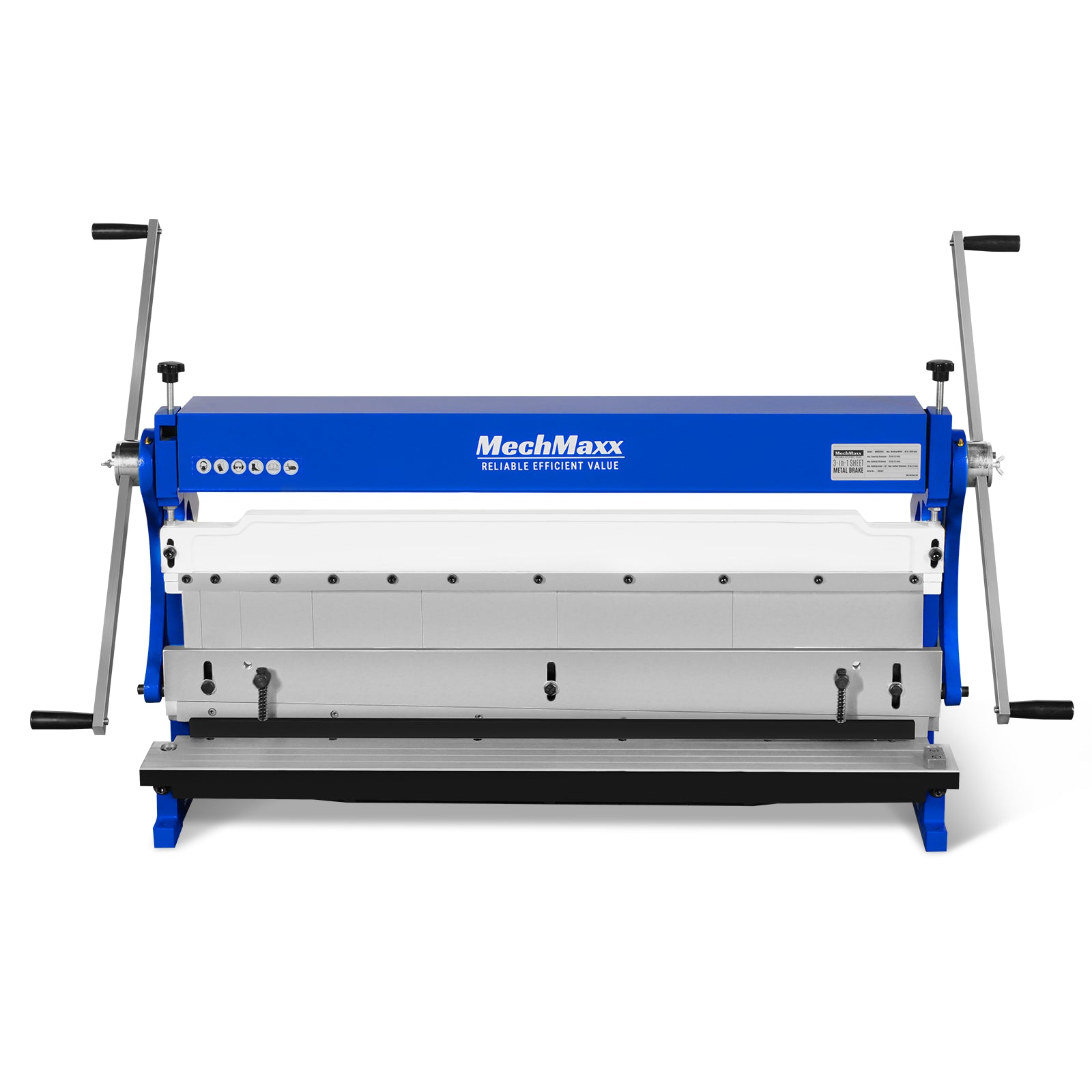 40-inch 3-in-1 Pan and Box Brake – Slip Roll, Shear, Bending Machine for Sheet Metal, 20 Gauge Mild Steel, Adjustable Fingers, Heavy Duty, Metalworking, Fabrication, Rolling, Bending
