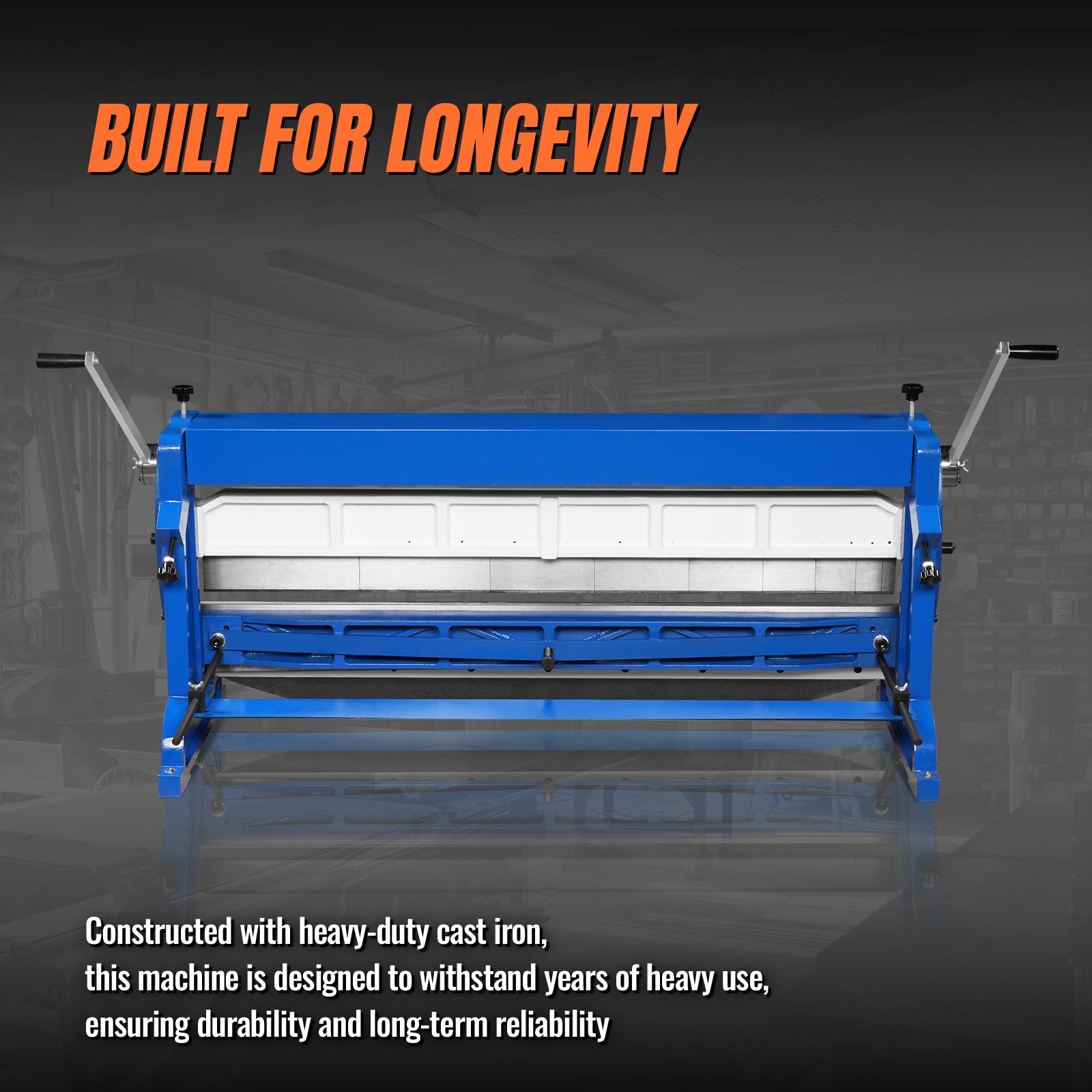 52-inch 3-in-1 Pan and Box Brake – Slip Roll, Shear, Bending Machine for Sheet Metal, 20 Gauge Mild Steel, Adjustable Fingers, Heavy Duty, Metalworking, Fabrication, Rolling, Bending
