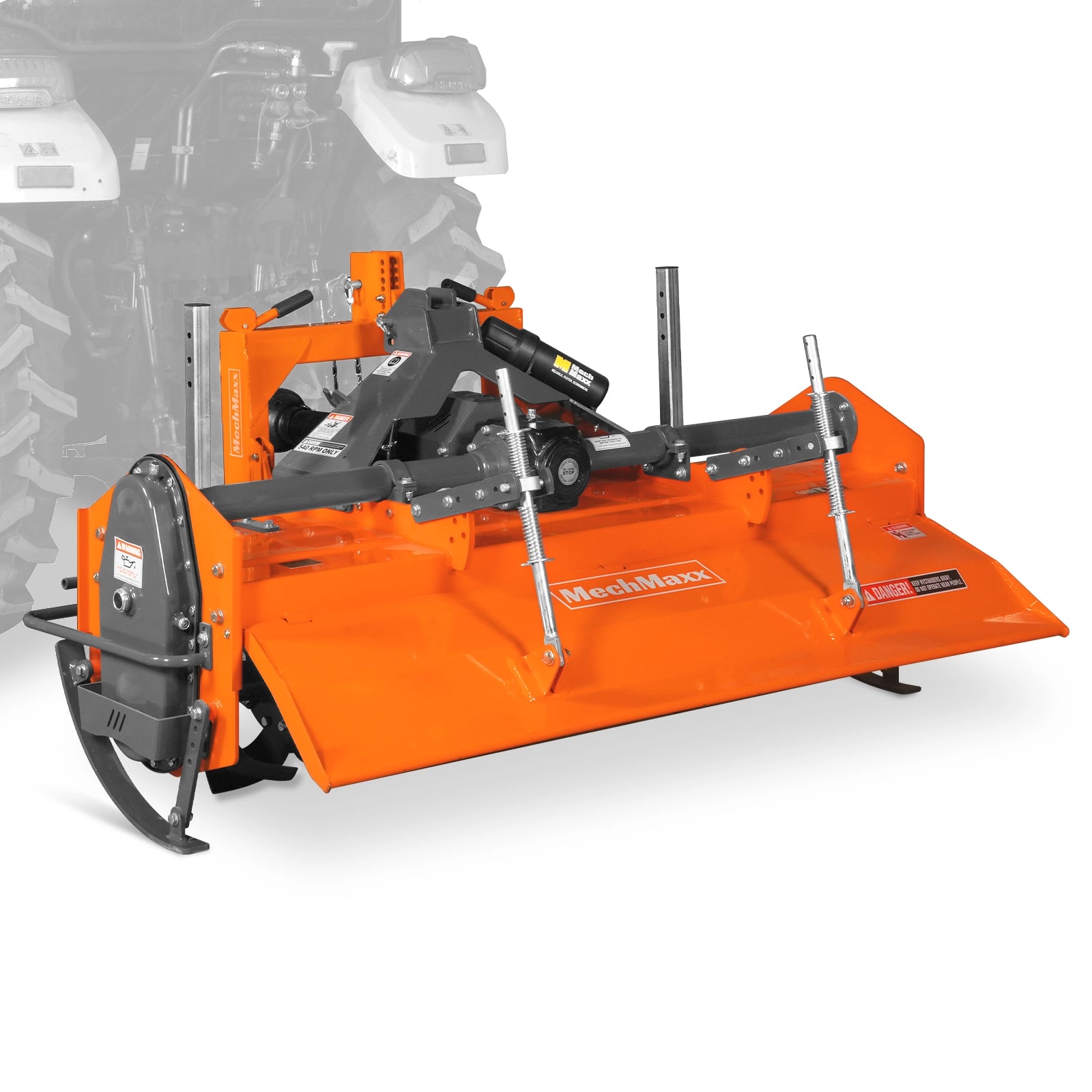 72 in Rotary Tiller,  3 Point Hitch Cat.1 & 2,  Gear Drive,  PTO Shaft Included with Slip Clutch,  35-70 HP,  MRT72