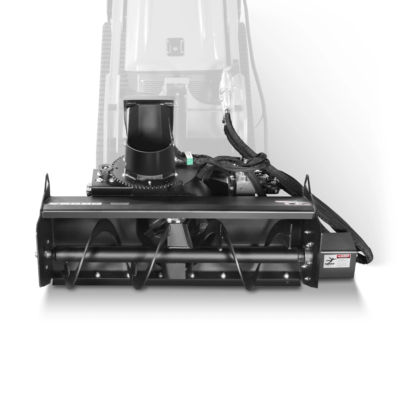 48'' Width, 20" Intake, Hydraulic Snow Blower for Mini Skid Steer, Remote Control Chute Rotation and Deflector, MSB48