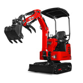 Mini Compact Excavator HONDA GX390 Engine, 65.7” Max. Digging Depth, 2100 LBS Operating Weight, MEC12