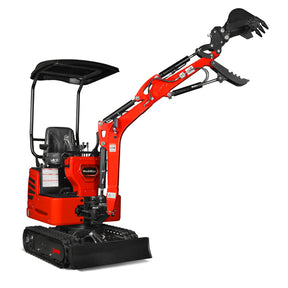 Mini Compact Excavator HONDA GX390 Engine, 65.7” Max. Digging Depth, 2100 LBS Operating Weight, MEC12