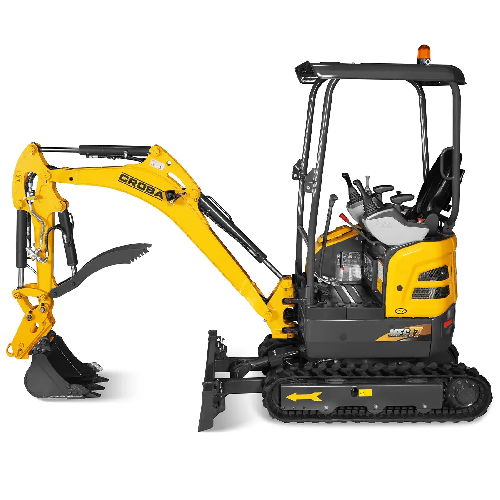 Mini Compact Excavator Kubota D902 Engine, 89” Max. Digging Depth, 4145 LBS Operating Weight, MEC17