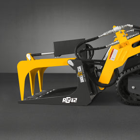 42” Mini Skid Steer Skeleton Grapple Attachment,  24” Arm Opening, 2000 lb Weight Capacity