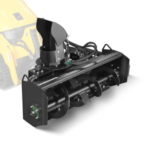 48'' Width, 20" Intake, Hydraulic Snow Blower for Mini Skid Steer, Remote Control Chute Rotation and Deflector, MSB48