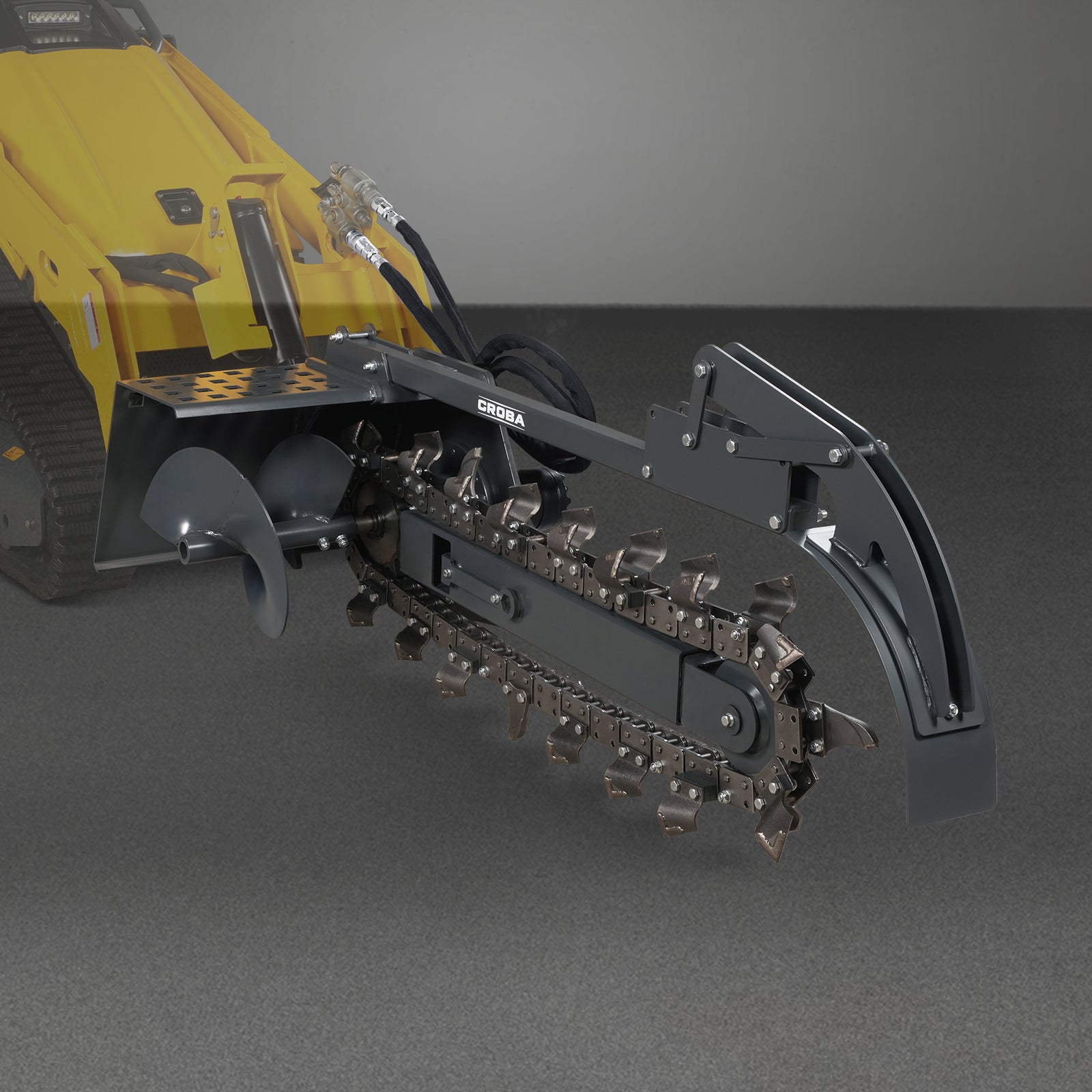 20'' Cutting Depth Mini Skid Steer Trencher