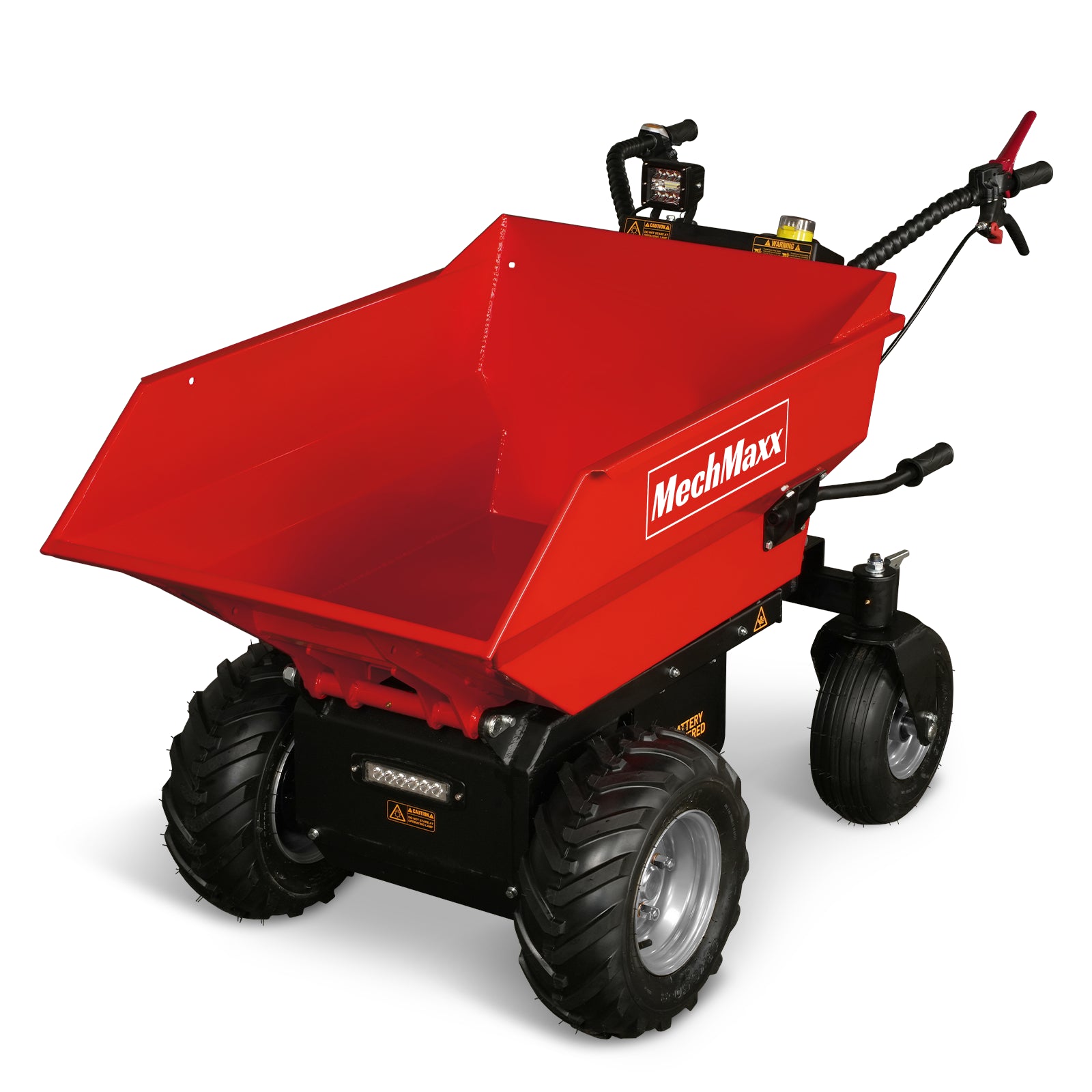 MechMaxx 1100Lbs Loading Battery Powered Barrow Electric Mini Dumper for Sale, 1000W 48V Brushless DC Motor, E50