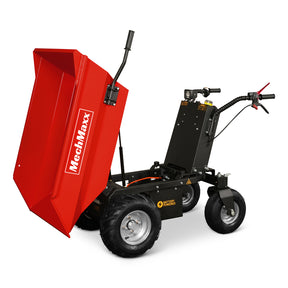 MechMaxx 1100Lbs Loading Battery Powered Barrow Electric Mini Dumper for Sale, 1000W 48V Brushless DC Motor, E50