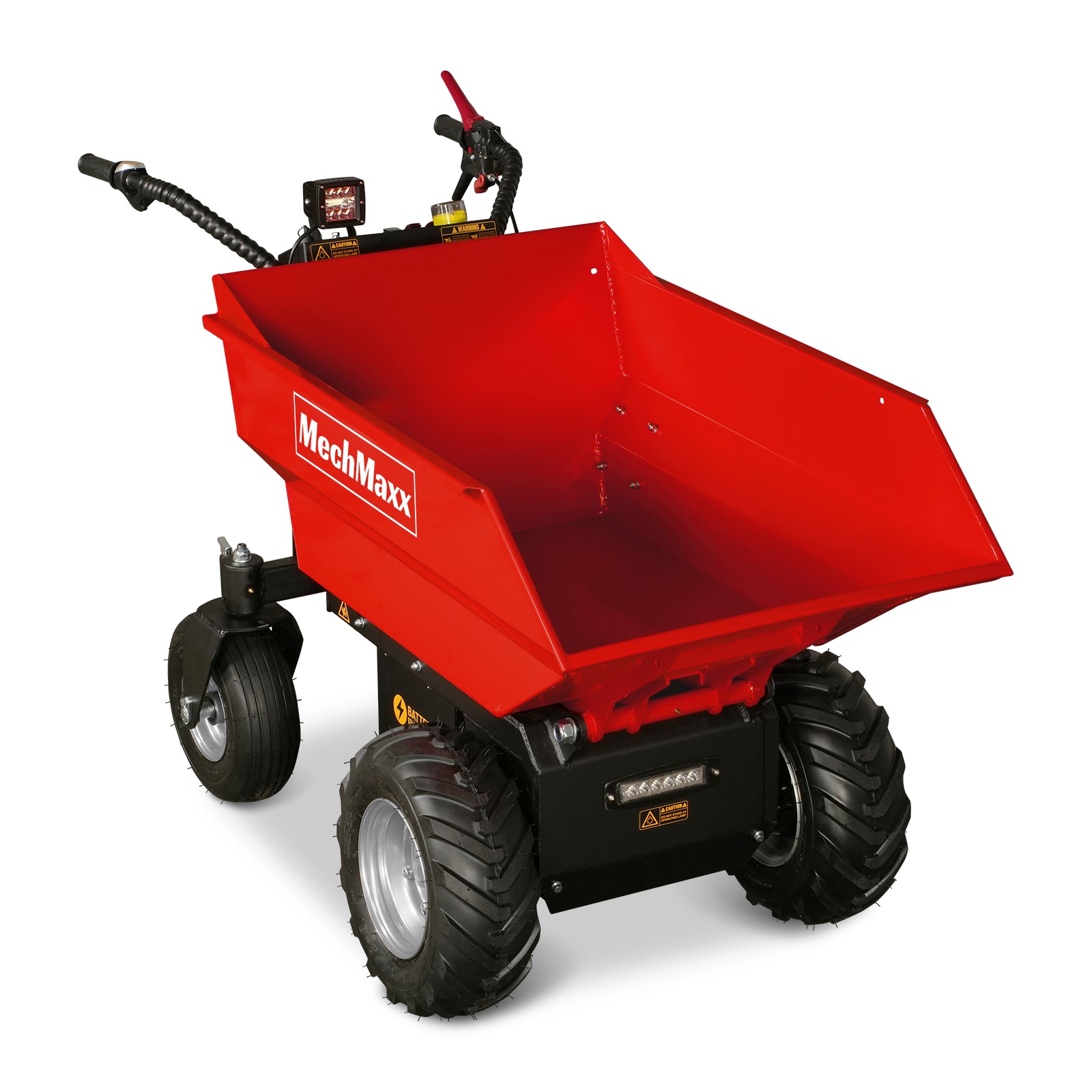 MechMaxx 1100Lbs Loading Battery Powered Barrow Electric Mini Dumper for Sale, 1000W 48V Brushless DC Motor, E50