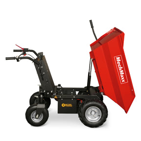 MechMaxx 1100Lbs Loading Battery Powered Barrow Electric Mini Dumper for Sale, 1000W 48V Brushless DC Motor, E50