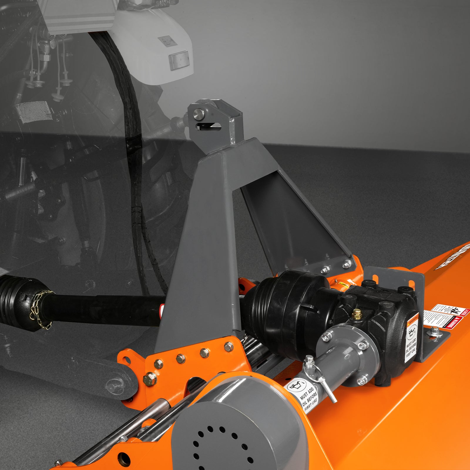 72” PTO Flail Mower with Hydraulic Side Shift 3 Point 45-85hp , NAM72H