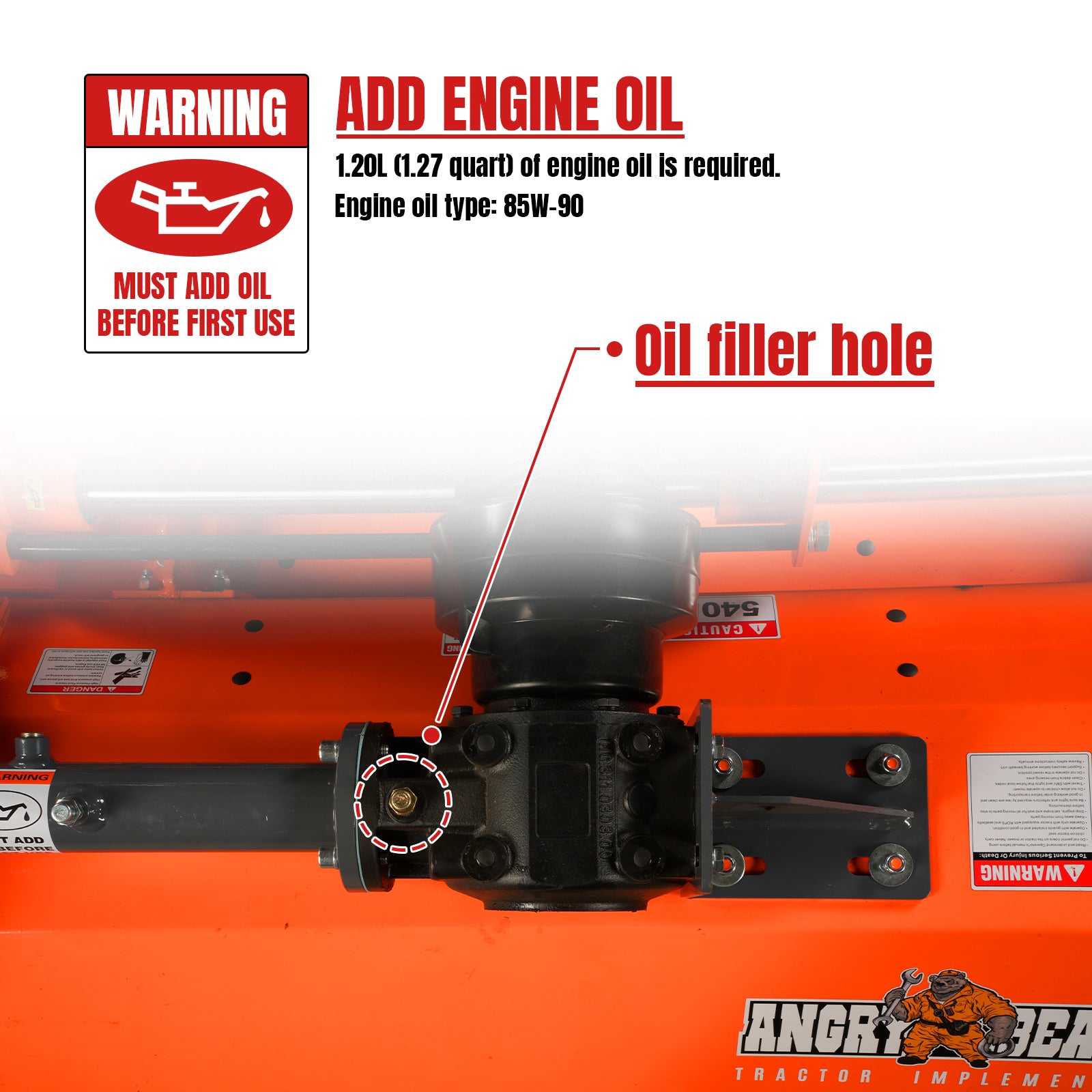 72'' PTO Flail Mower with Hydraulic Side Shift 3 Point 45-85hp , NAM72H