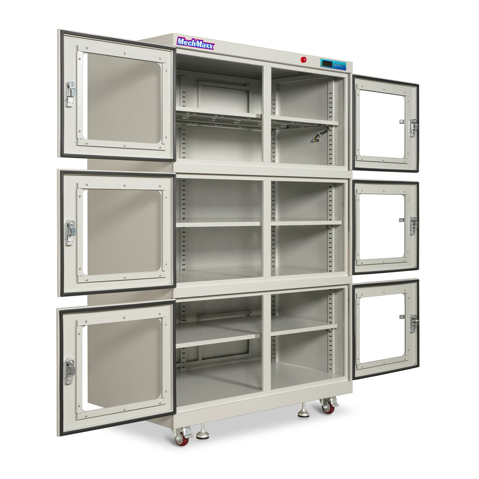 1-60% RH Nitrogen Dry Cabinet 1430L ESD Desiccator Cabinet Low Humidity Storage, White, NC1430BW-6