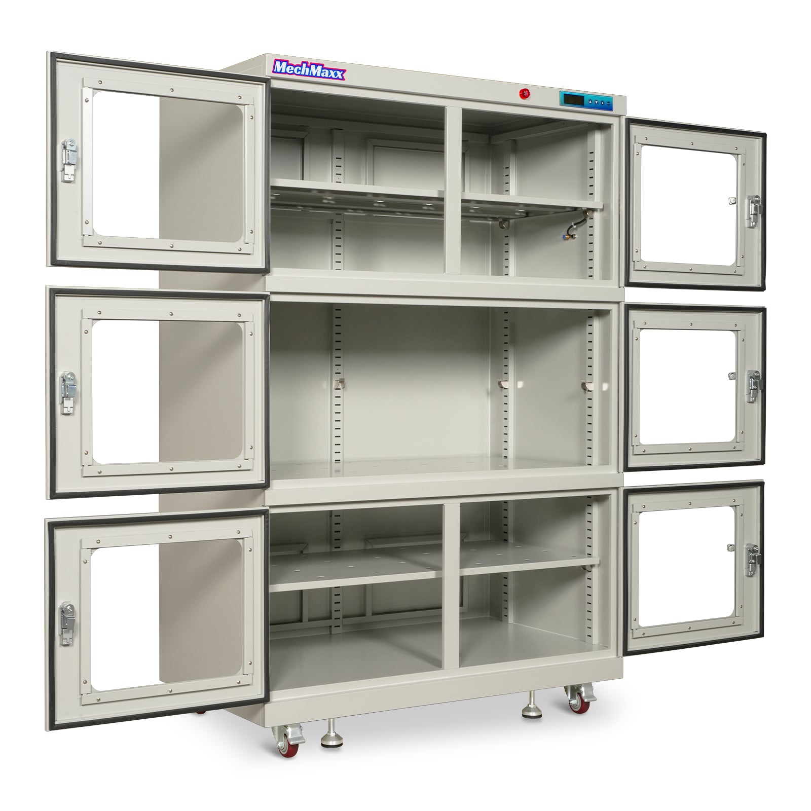 1-60% RH Nitrogen Dry Cabinet 1430L ESD Desiccator Cabinet Low Humidity Storage, White, NC1430BW-6