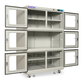 1-60% RH Nitrogen Dry Cabinet 1430L ESD Desiccator Cabinet Low Humidity Storage, White, NC1430BW-6