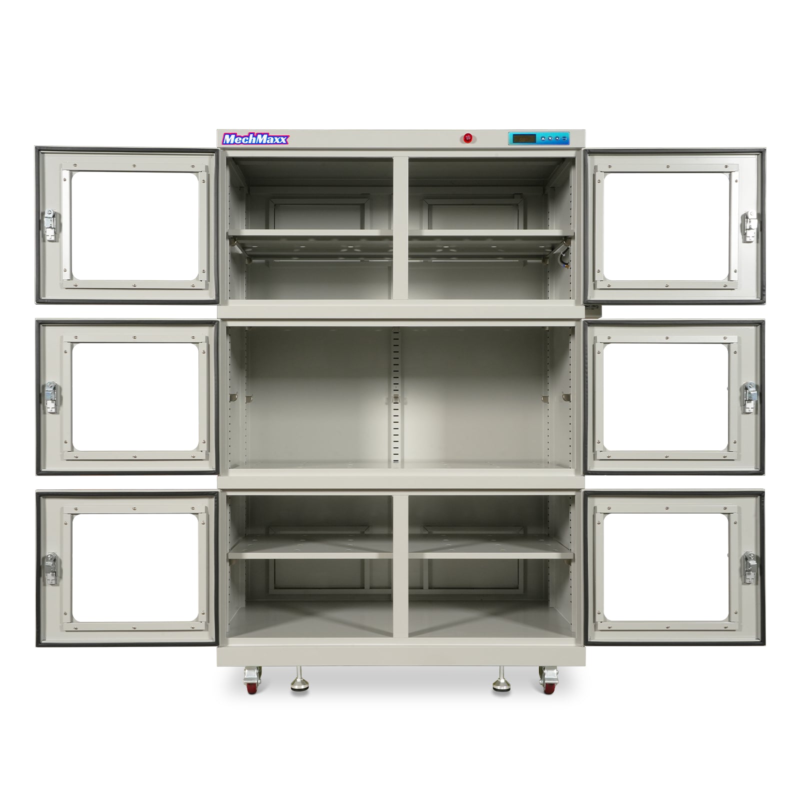 1-60% RH Nitrogen Dry Cabinet 1430L ESD Desiccator Cabinet Low Humidity Storage, White, NC1430BW-6