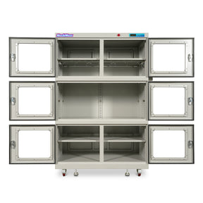 1-60% RH Nitrogen Dry Cabinet 1430L ESD Desiccator Cabinet Low Humidity Storage, White, NC1430BW-6