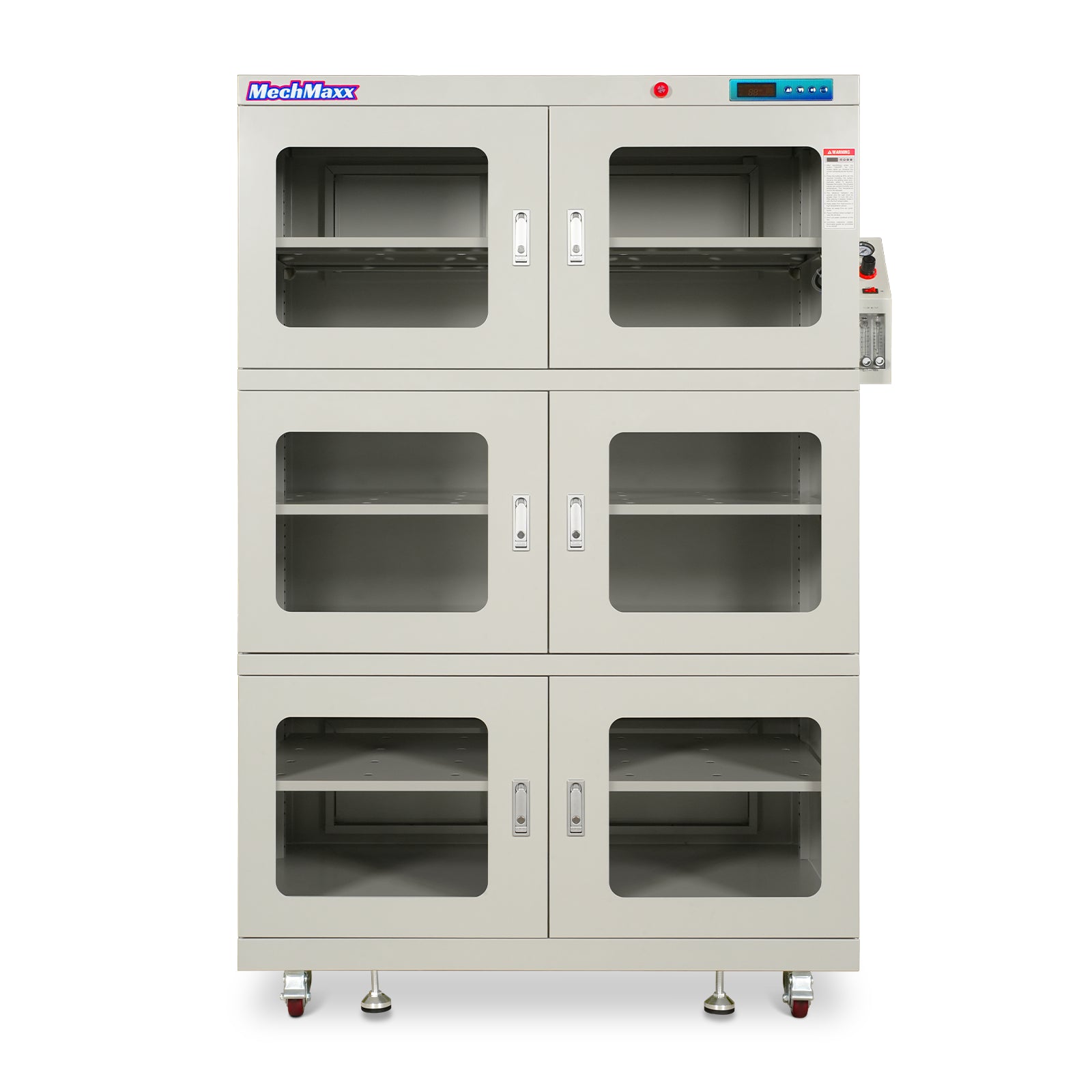 1-60% RH Nitrogen Dry Cabinet 1430L ESD Desiccator Cabinet Low Humidity Storage, White, NC1430BW-6