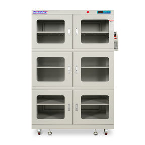 1-60% RH Nitrogen Dry Cabinet 1430L ESD Desiccator Cabinet Low Humidity Storage, White, NC1430BW-6