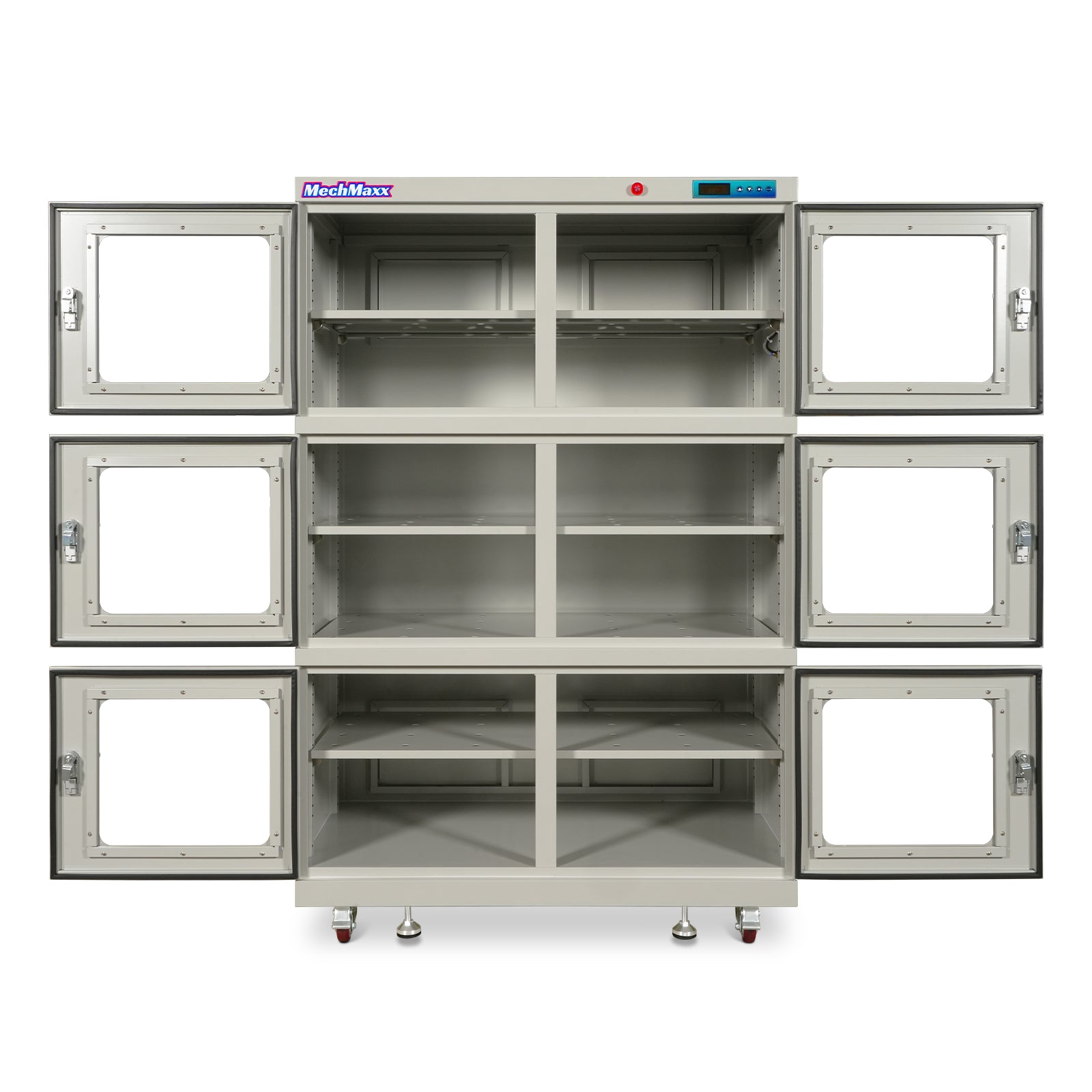 1-60% RH Nitrogen Dry Cabinet 1430L ESD Desiccator Cabinet Low Humidity Storage, White, NC1430BW-6