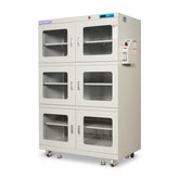 1-60% RH Nitrogen Dry Cabinet 1430L ESD Desiccator Cabinet Low Humidity Storage, White, NC1430BW-6