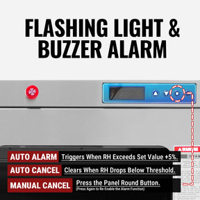 1-60% RH Nitrogen Dry Cabinet 1430L Desiccator Cabinet Low Humidity Storage, 304 Stainless Steel, NC1430BSS-6