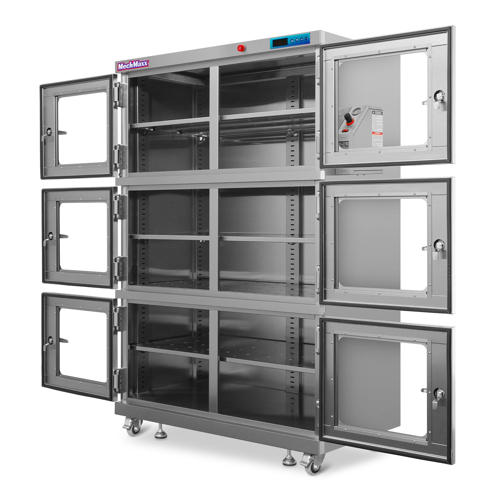 1-60% RH Nitrogen Dry Cabinet 1430L Desiccator Cabinet Low Humidity Storage, 304 Stainless Steel, NC1430BSS-6