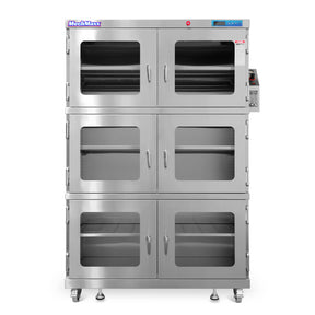 1-60% RH Nitrogen Dry Cabinet 1430L Desiccator Cabinet Low Humidity Storage, 304 Stainless Steel, NC1430BSS-6