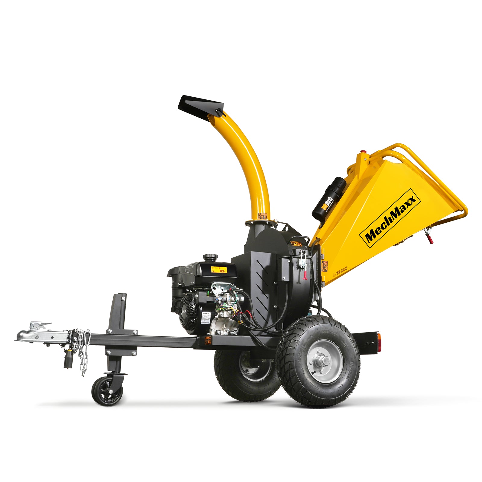 5 inch E-stat KOHLER 429cc 14hp Gasoline Engine Powered Disc Wood Chipper with Taillight , P4205