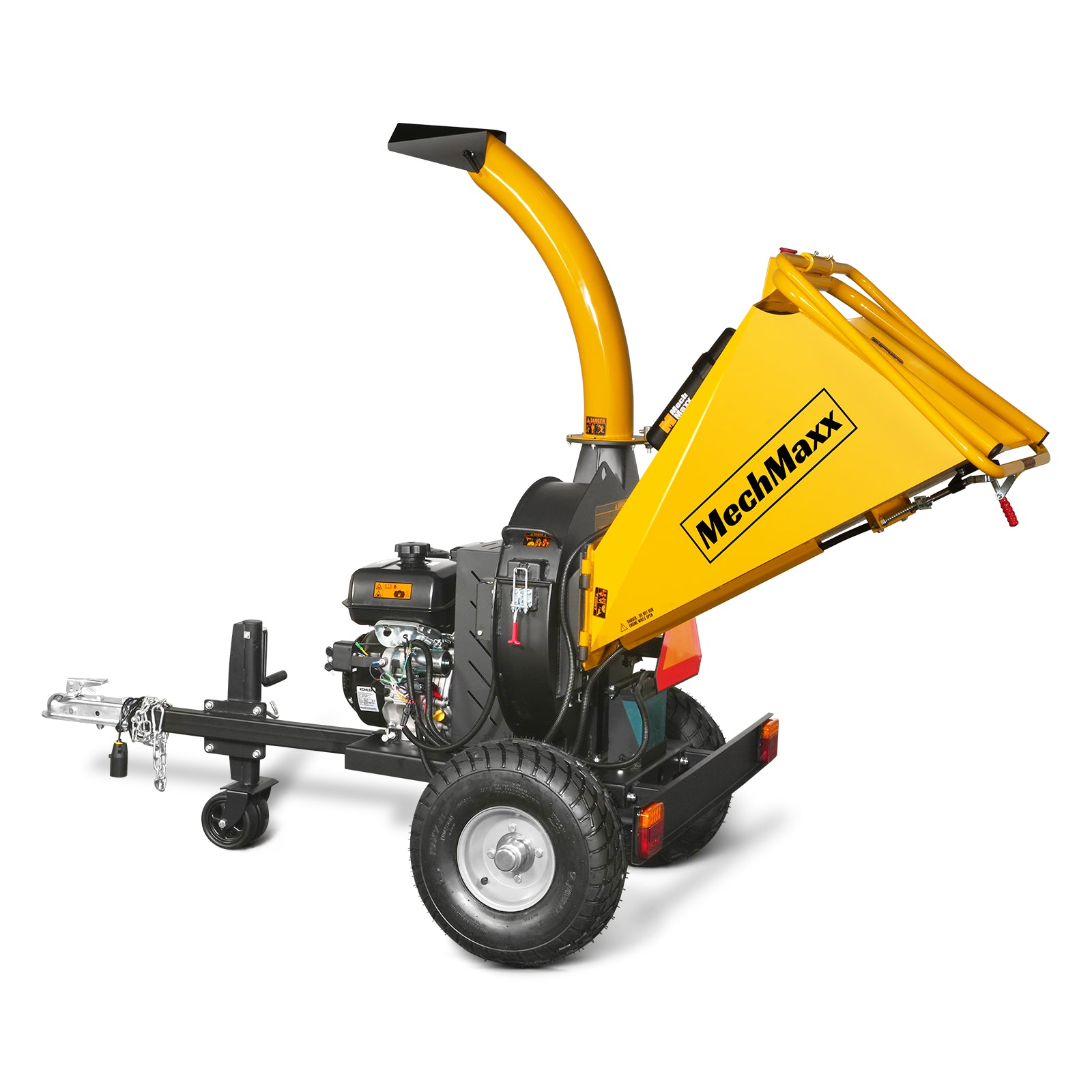 5 inch E-stat KOHLER 429cc 14hp Gasoline Engine Powered Disc Wood Chipper with Taillight , P4205