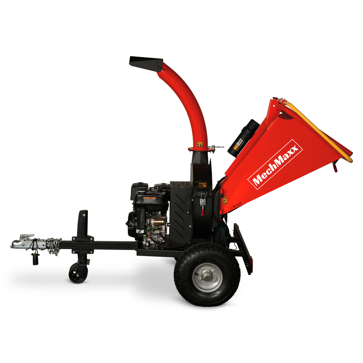 5 inch E-start DUCAR 420cc 15hp Gasoline Engine Powered Disc Wood Chipper with Taillight , P4205