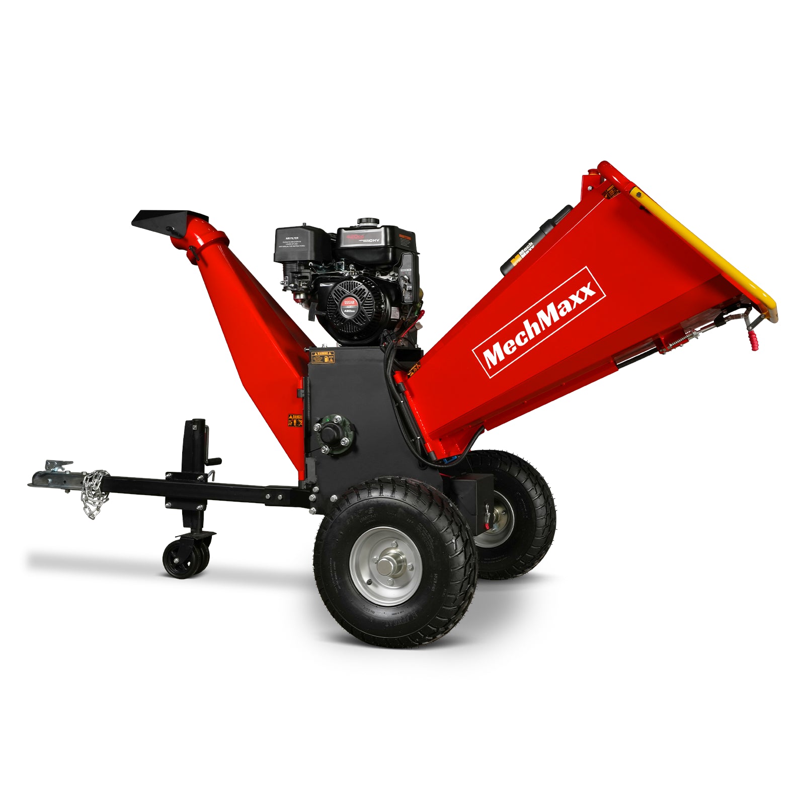 6 inch E-start DUCAR 420cc 15hp Gasoline Engine Powered Drum Wood Chipper , P4206