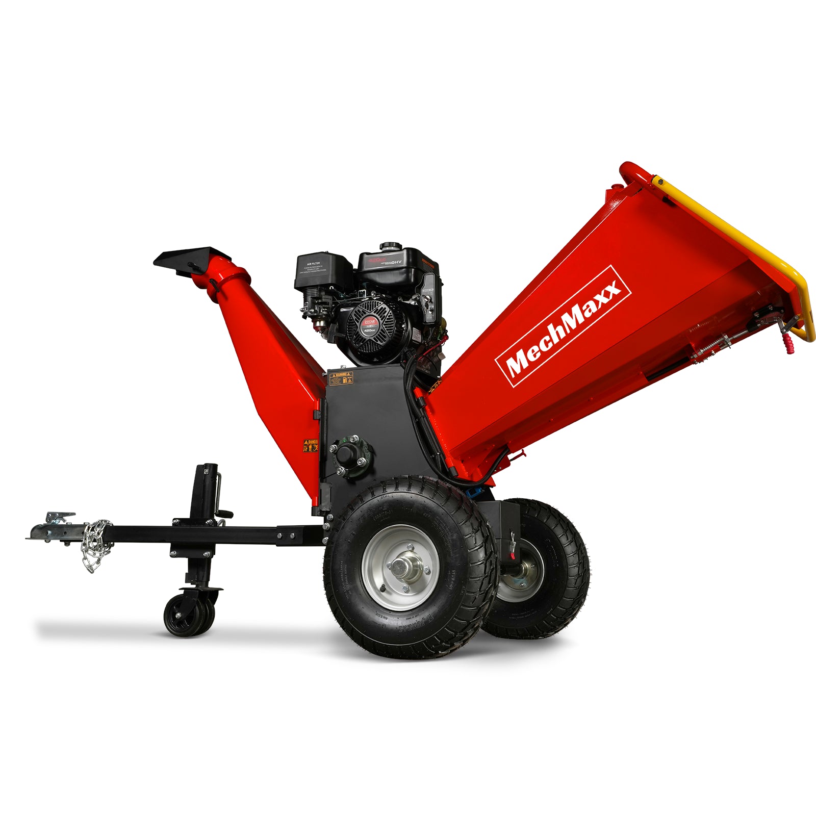 6 inch E-start DUCAR 420cc 15hp Gasoline Engine Powered Drum Wood Chipper , P4206